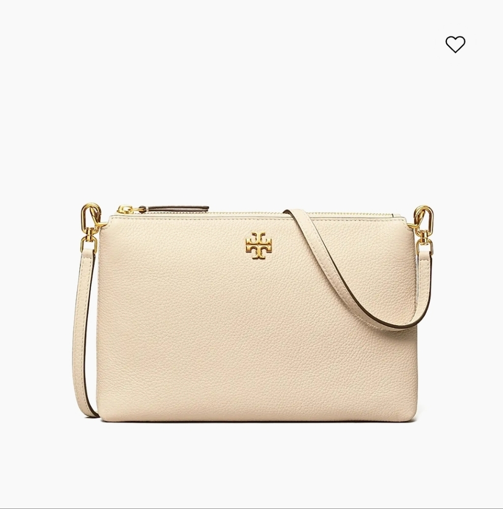 NIB Tory Burch Medium Kira Leather Crossbody Bag Soft Serve